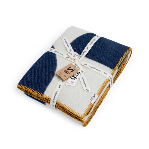 Wolldecke 135x185cm | Deko navy